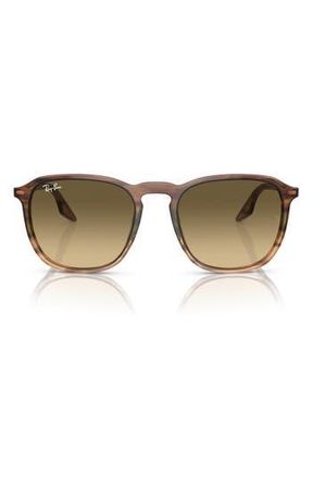 Ray-Ban 55mm Gradient Square Sunglasses in Brown at Nordstrom Rack