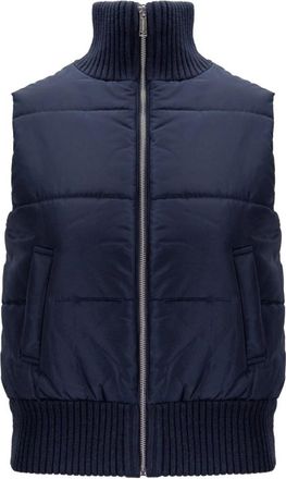 Michael Kors Gewatteerd Vest - Heren - Bodywarmers - Blauw - L - Katoen - Jassen