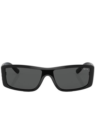 Vogue Eyewear Zonnebril met rechthoekig montuur - Zwart