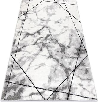 RugsX Rugsx - Alfombra Moderna Cozy Lina, Geom&eacute;trico, M&aacute;rmol - Structural Dos Niveles De Vell&oacute;n Gris Grey 80x150 Cm