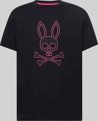Psycho Bunny Mens Ashton Graphic Tee 001 BLACK / XXXL