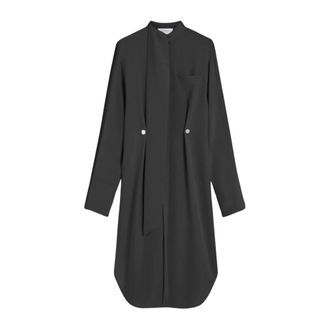 Sportmax Kleedjes, Dames, Zwart, XL, Esopo Midi Jurk