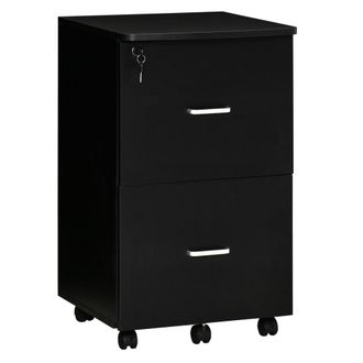 Vinsetto Cajonera de oficina 43x45x72 cm negro