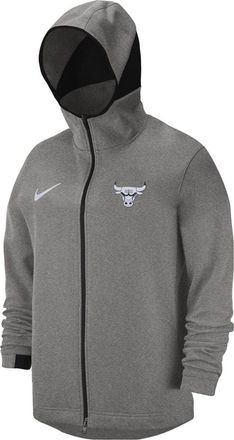 Nike NBA Chicago Bulls Dri-FIT Full Zip Hoodie Dark Heather Grey 940867-032