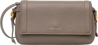 Coccinelle Thess Mini Bag - Dames - Schoudertassen - Beige - ONE Size - Katoen - Tassen