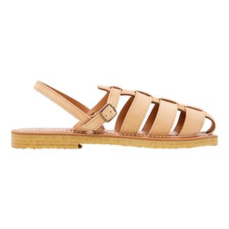 K.Jacques Flat Sandals, female, Yellow, 4 UK, Lemonia Leather Sandal