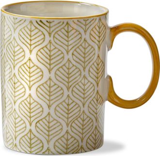 Tag Stamped Leaf Mug Multi Stoneware Everyday in Gold at Nordstrom