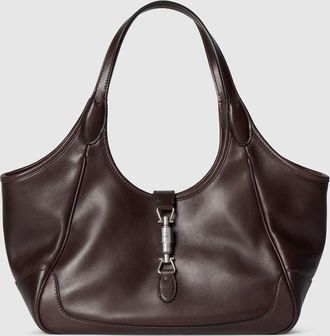 Gucci Mercato Small Tote Bag, Brown, Leather