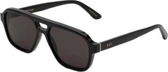 Retro Superfuture Zwarte zonnebril PEZ Maneval stijl - unisex - Zonnebrillen - Zwart - 56 MM - Accessoires