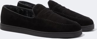 Churchs Peebles shearling-lined suede loafers