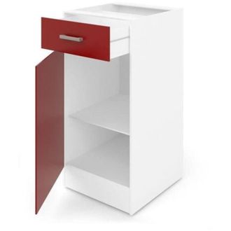 Les Tendances Mueble Bajo De Cocina Ultra L 40 - Rojo Mate