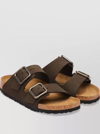 Birkenstock suede leather arizona slides