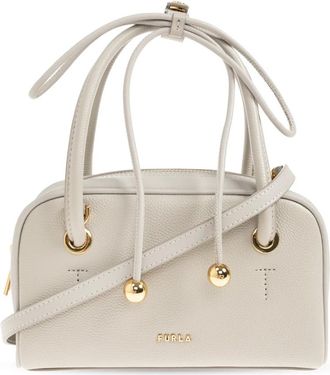 Furla Poppy Bag - Dames - Handtassen - Grijs - ONE Size - Leer - Tassen