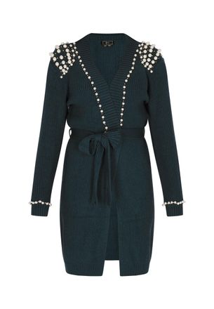 Faina Vest Dames donkergroen