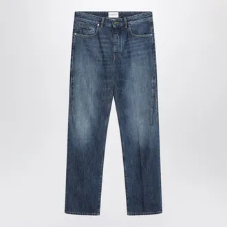 Givenchy Straight Jeans Dark Blue Washed Effect