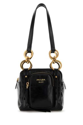 Prada Black Mini Prada Dangle Shoulder Bag