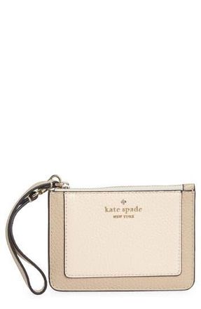 Kate Spade New York lena leather wristlet in Light Sand Multi at Nordstrom Rack
