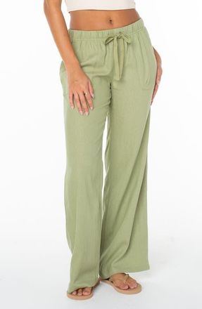 Roxy Lagoon Cover-Up Pants in Sage at Nordstrom, Size Xx-Large