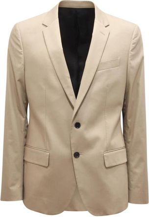 Dondup Giacca Cotton/Silk Jacket - Heren - Business blazers - Beige - M - Katoen - Kostuums