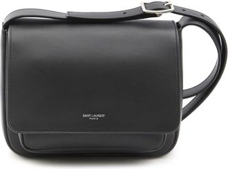 Saint Laurent Small leather messenger bag - Black