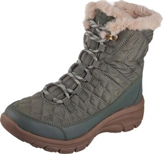 Skechers Womens Easy Going Game Hour Ankle Boots, Olive Leaf for Me Leaf It To Me, 35.5 EU