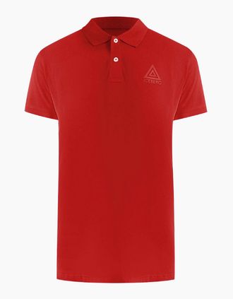 Iceberg Mens Ice Iceberg Triangle Logo Red Polo Shirt - Size: 42