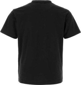 Stone Island Black Exterior: Cotton T-Shirt T-shirts And Polos