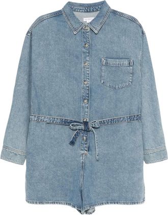 Good American Weightless Denim romper - Blue