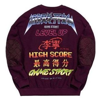 Li-Ning Paris fashion week Loose Pullover Purple AWDQ635-1