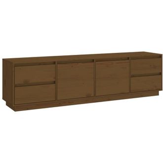 vidaXL Vidaxl - Mobile Porta tv ambra 176x37x47,5 cm in Legno Massello di Pino