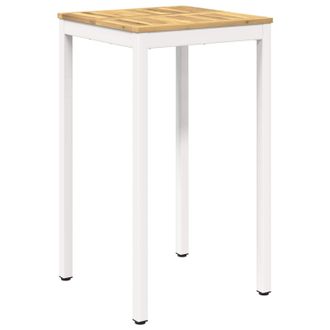vidaXL Mesa De Bar Para Jard&iacute;n Blanco 60 X 60,5 X 105 Cm Vidaxl