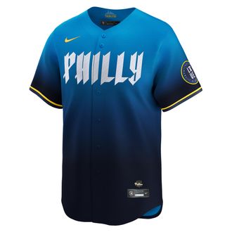 Nike J.T. Realmuto Philadelphia Phillies City Connect Nike Mens Dri-FIT ADV MLB Limited Jersey in Blue | LM2507YIPP9-V90