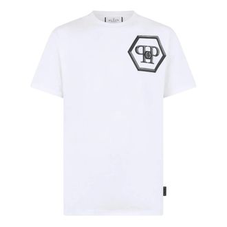 Philipp Plein T-Shirts, male, White, Size: 2XL T-shirt with logo
