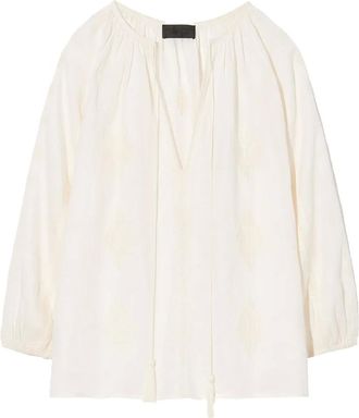 Nili Lotan Top con ricamo - Toni neutri