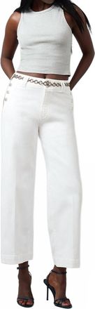 Lola Jeans Colette High Rise Wide Leg Jeans In Optic White