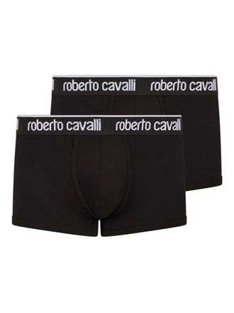 Roberto Cavalli Boxer con banda logo (2 pezzi) - Nero