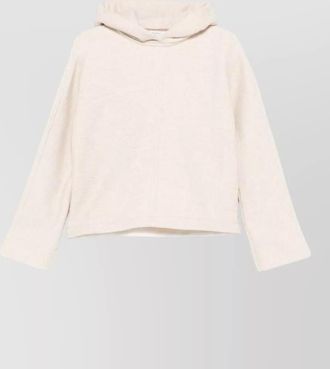 Max Mara hooded sweatshirt long sleeves nylon silk blend