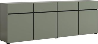 Petits Meubles Aparador 4 puertas 4 cajones estratificado Verde