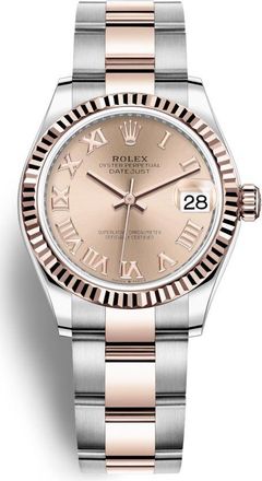 Rolex Datejust 31 Rose Dial Automatic Ladies Steel and 18kt Everose Gold Oyster Watch 278271PKRO