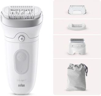 Braun Depiladora Inal&aacute;mbrico Mojado Y Seco Braun Se7-041 Gris, Blanco