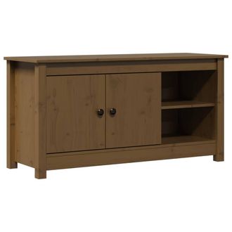 Berkfield Home TV Cabinet Honey Brown 103x36.5x52 cm Solid Wood Pine
