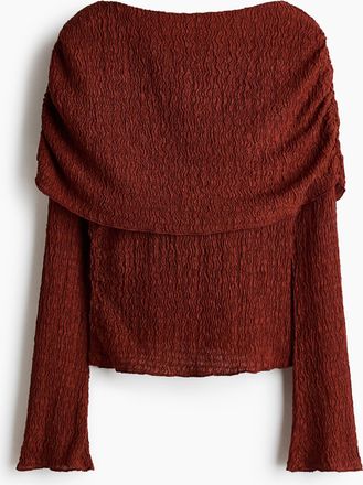 H&M Mehrlagiges Jerseyshirt - Rostrot