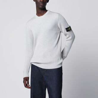 Stone Island Maglione girocollo color sabbia a coste