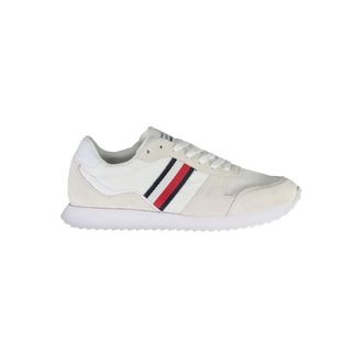 Tommy Hilfiger Schoenen, Heren, Wit, 40 EU, Polyester, Polyester Sneaker