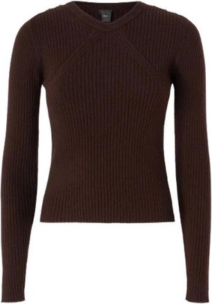 Pinko Pinko, Truien & Vesten, Dames, Bruin, L, Wol, Robusto Trui