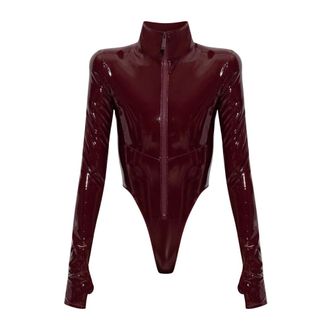 Dsquared2 Body met ingenaaide schoudervullingen - Dames - Tops - Rood - Maat: XS Polyamide