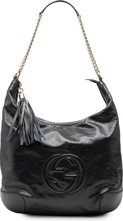 Gucci Pre-owned Womens Patent Soho Shoulder Bag - Black Leather - One Size