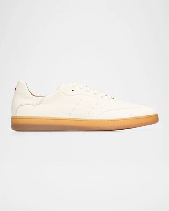 Kiton Men & apos;s Deerskin T-Toe Low-Top Sneakers