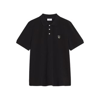 Maison Kitsun&eacute; Fox-head Embroidered Polo Shirt