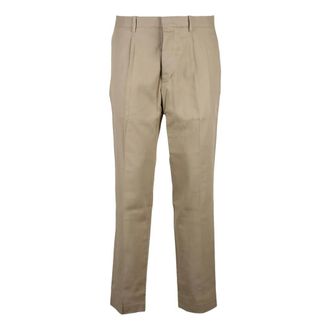 Hindustrie Chinos, male, Beige, Size: S Velour Chino Pants